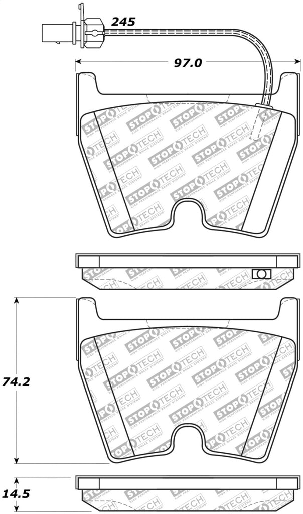 StopTech Street Disc Brake Pads - 305.10290