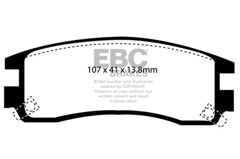 EBC RedStuff Rear Brake Pads - DP31609C