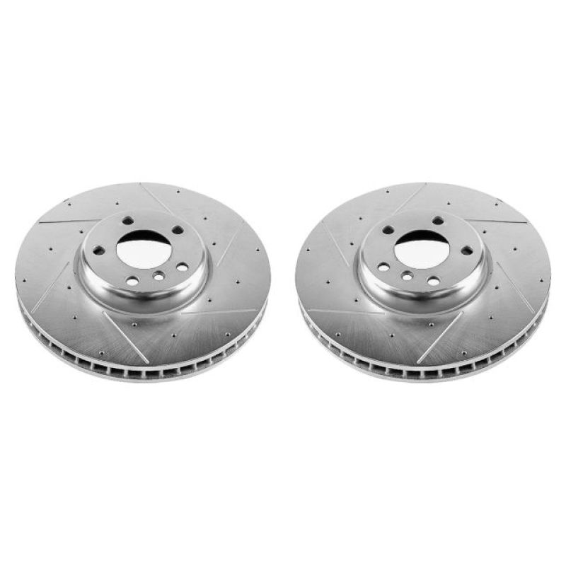 Power Stop 10-17 BMW 535i GT Front Evolution Drilled & Slotted Rotors - Pair PowerStop