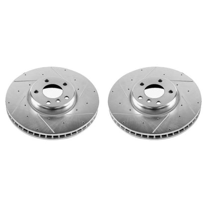 Power Stop 10-17 BMW 535i GT Front Evolution Drilled & Slotted Rotors - Pair PowerStop