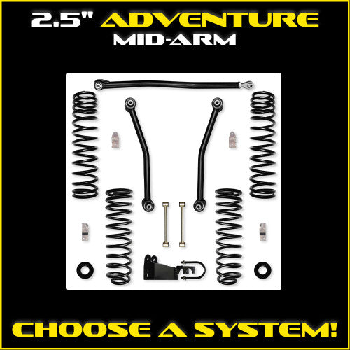 Rock Krawler 07-18 Jeep Wrangler JK 2DR 3.5in Adventure System
