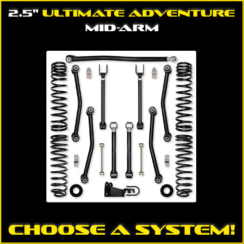 Rock Krawler 2018+ Jeep Wrangler JL 4DR 3.5in X Factor Coilover System