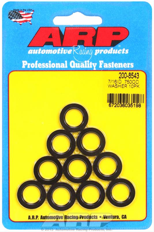 ARP 7/16 ID x 0.75 OD Black Washers - Pack of 10