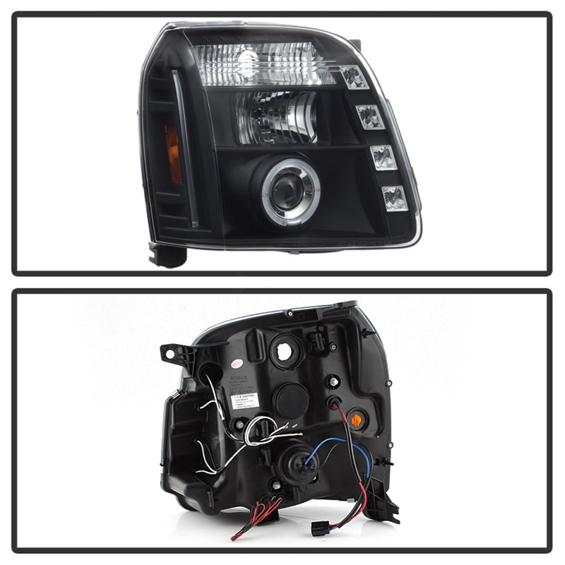 Spyder GMC Yukon 07-14/GMC Yukon Denali 07-14Projector Headlights LED Halo LED Blk PRO-YD-GY07-HL-BK SPYDER
