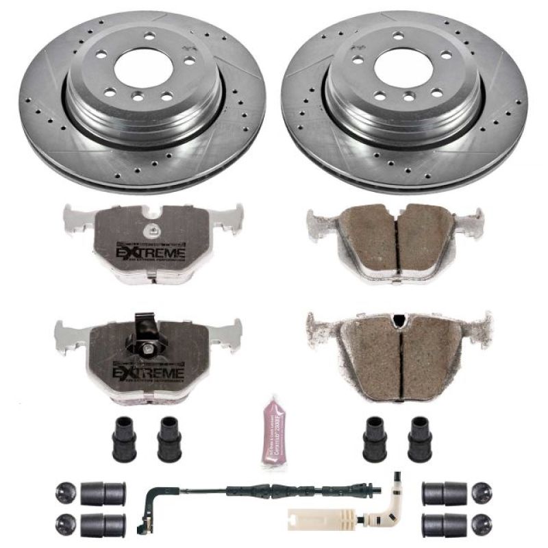 Power Stop 04-07 BMW 525i Rear Z26 Street Warrior Brake Kit PowerStop