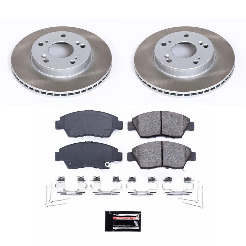 Power Stop 12-15 Honda Civic Front Semi-Coated Rotor Kit PowerStop