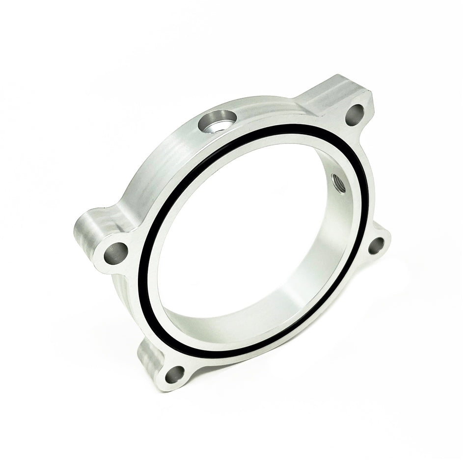 Torque Solution Throttle Body Spacer (Silver) - 10-14 Chevy Camaro 6.2L