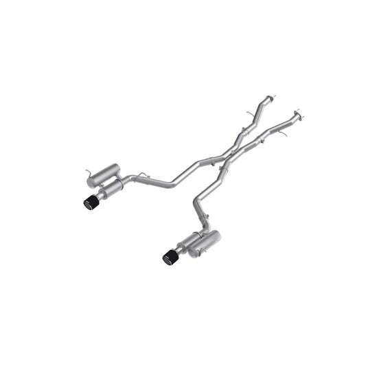 MBRP 3-Inch Cat-Back Exhaust | Street Profile | Dual Rear Exit | T304 Stainless Steel with Carbon Fiber Tips | Dodge Durango 5.7L V8 | S51073CF