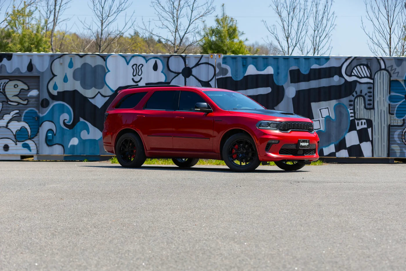 MBRP 3-Inch Cat-Back Exhaust | Street Profile | Dual Rear Exit | T304 Stainless Steel with Carbon Fiber Tips | Dodge Durango 5.7L V8 | S51073CF