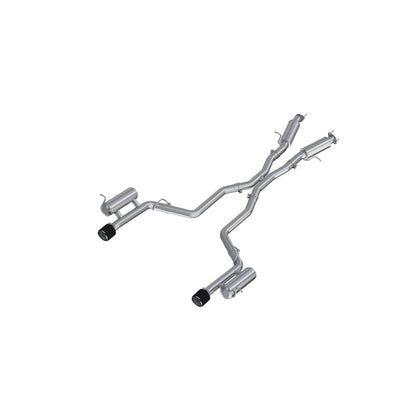 MBRP 3-Inch Cat-Back Exhaust | Street Profile | Dual Rear Exit | T304 Stainless Steel with Carbon Fiber Tips | Dodge Durango 3.6L V6 | S51093CF