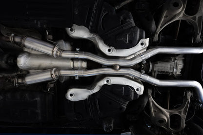 MBRP 3-Inch Cat-Back Exhaust | Street Profile | Dual Rear Exit | T304 Stainless Steel with Carbon Fiber Tips | Dodge Durango 3.6L V6 | S51093CF