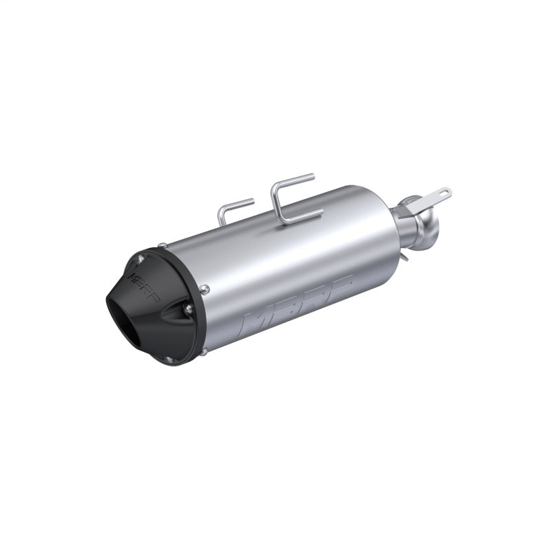 MBRP Slip-On Exhaust | Chambered Core | Moderate Sound | T304 Stainless Steel | Polaris Scrambler 850 | AT-9542PT
