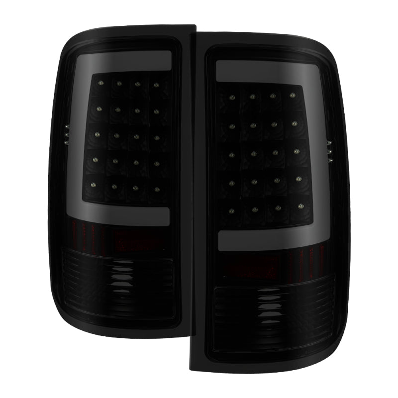 xTune 07-13 GMC Sierra 1500 LED Tail Lights - Black Smoke (ALT-ON-GS07-G2-LED-BSM) SPYDER