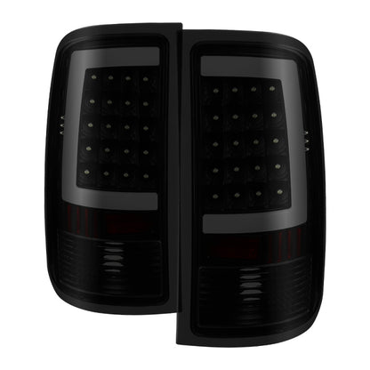 xTune 07-13 GMC Sierra 1500 LED Tail Lights - Black Smoke (ALT-ON-GS07-G2-LED-BSM) SPYDER