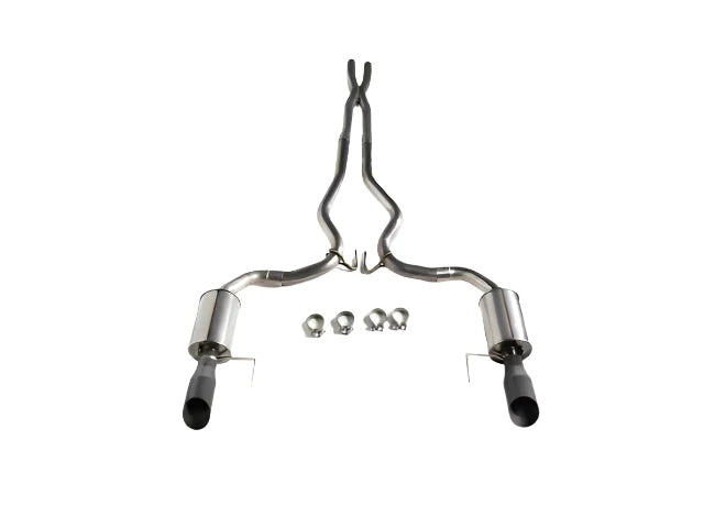 2015-2017 Roush Mustang GT Black-Tip Cat-Back Exhaust -422092-BLK