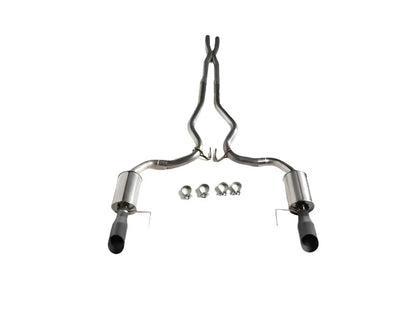 2015-2017 Roush Mustang GT Black-Tip Cat-Back Exhaust -422092-BLK