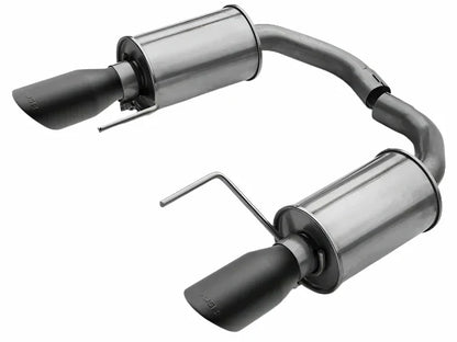 2015-2025 Roush Mustang V6 & Ecoboost Black-Tip Axle-Back Exhaust 421837-BLK