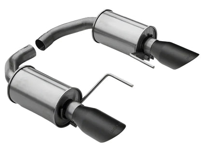 2015-2025 Roush Mustang V6 & Ecoboost Black-Tip Axle-Back Exhaust 421837-BLK