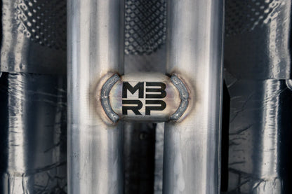 MBRP 2.5-Inch H-Pipe Exhaust | Race Profile | T409 Stainless Steel | Armor Plus Series | Ford Mustang GT | S7283409