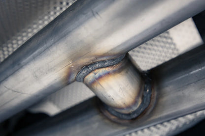 MBRP 2.5-Inch H-Pipe Exhaust | Race Profile | T409 Stainless Steel | Armor Plus Series | Ford Mustang GT | S7283409