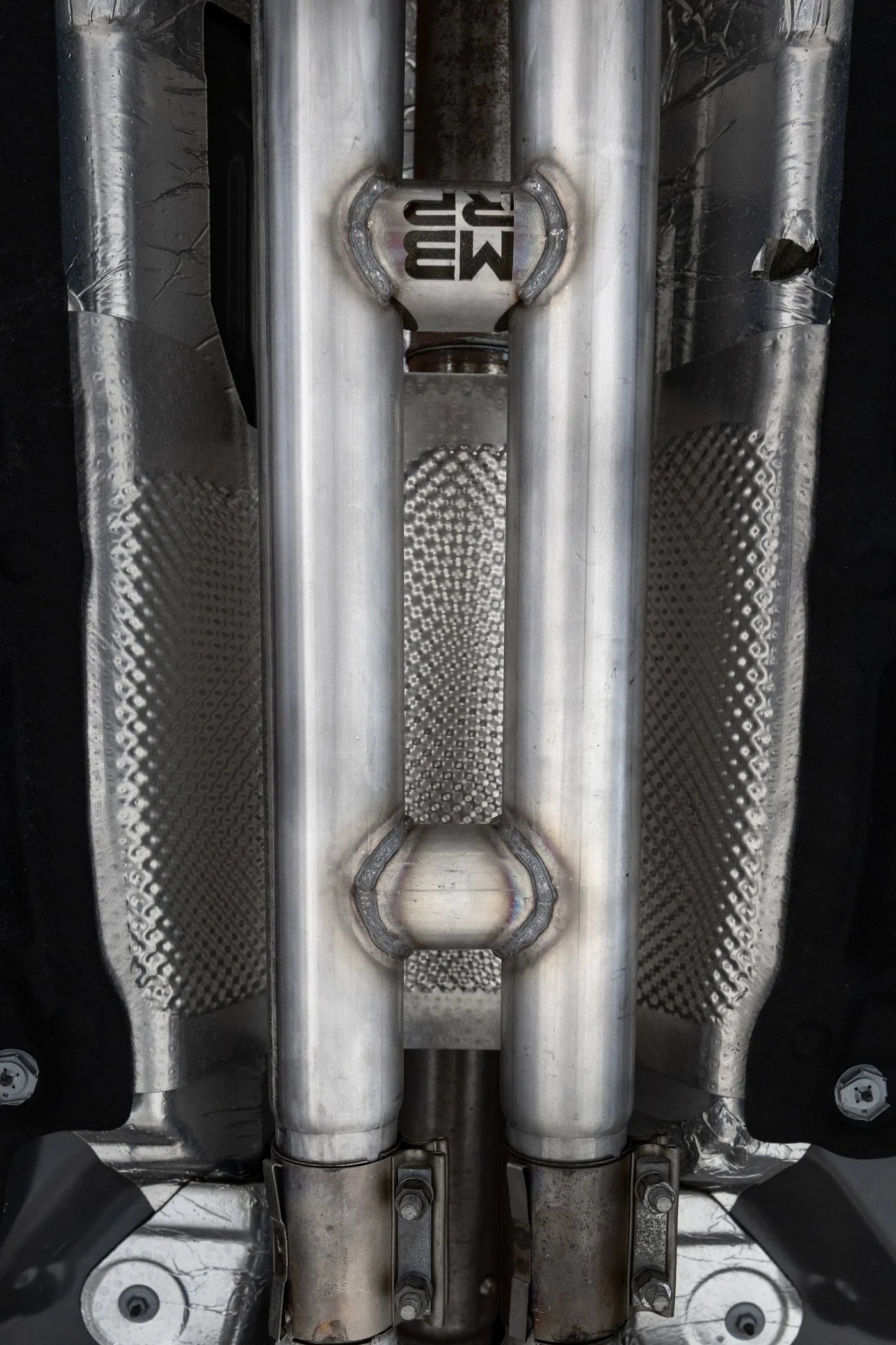 MBRP 2.5-Inch H-Pipe Exhaust | Race Profile | T409 Stainless Steel | Armor Plus Series | Ford Mustang GT | S7283409