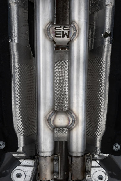 MBRP 2.5-Inch H-Pipe Exhaust | Race Profile | T409 Stainless Steel | Armor Plus Series | Ford Mustang GT | S7283409