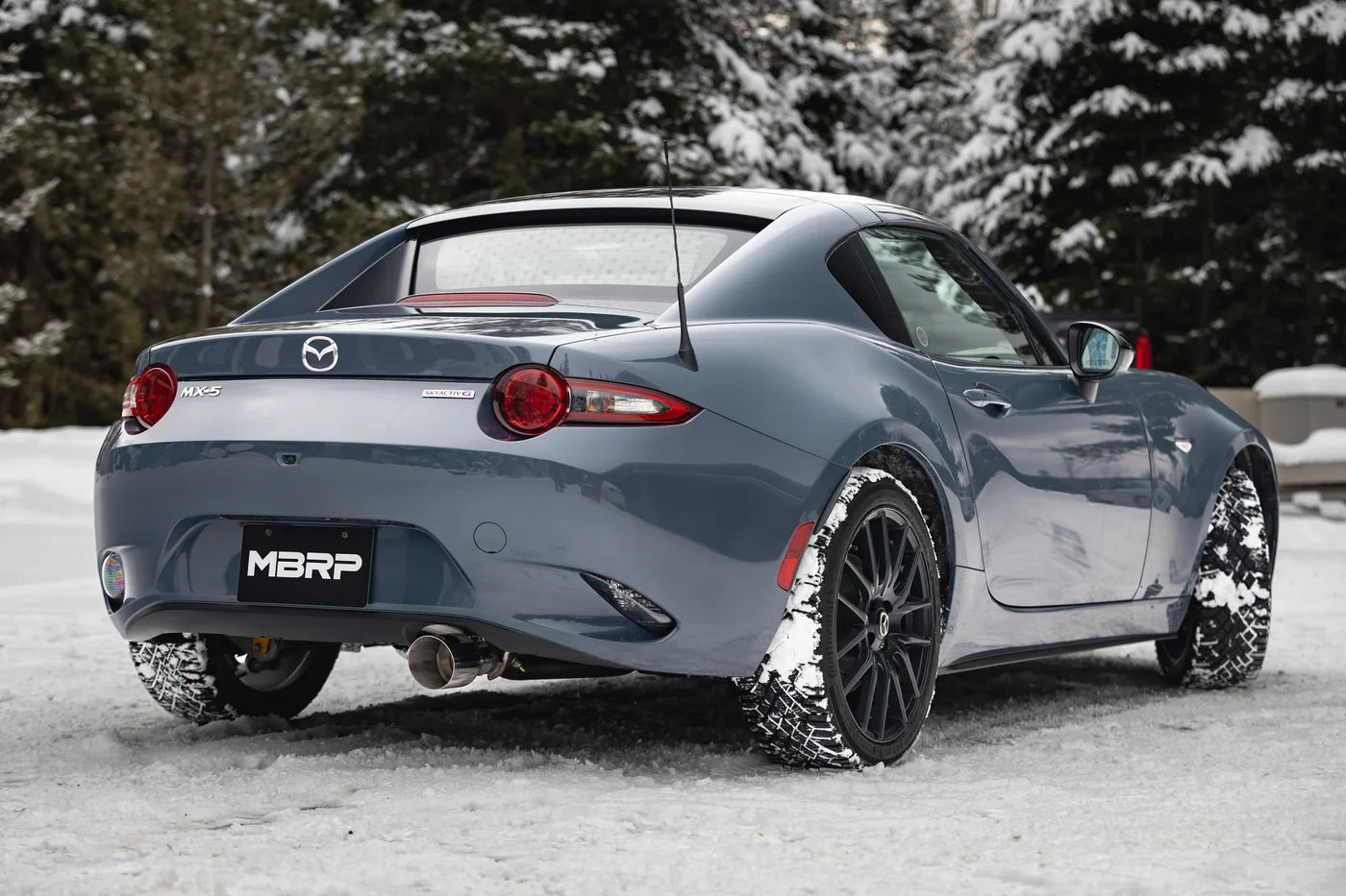MBRP 2.5-Inch Axle-Back Exhaust | Race Profile | Single Rear Exit | Aluminized Steel with Polished Tip | Mazda MX-5 Miata 2.0L | S4452AL