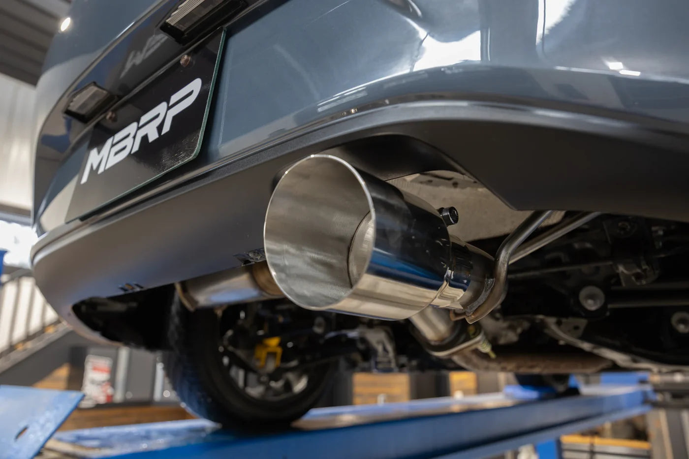 MBRP 2.5-Inch Axle-Back Exhaust | Race Profile | Single Rear Exit | Aluminized Steel with Polished Tip | Mazda MX-5 Miata 2.0L | S4452AL