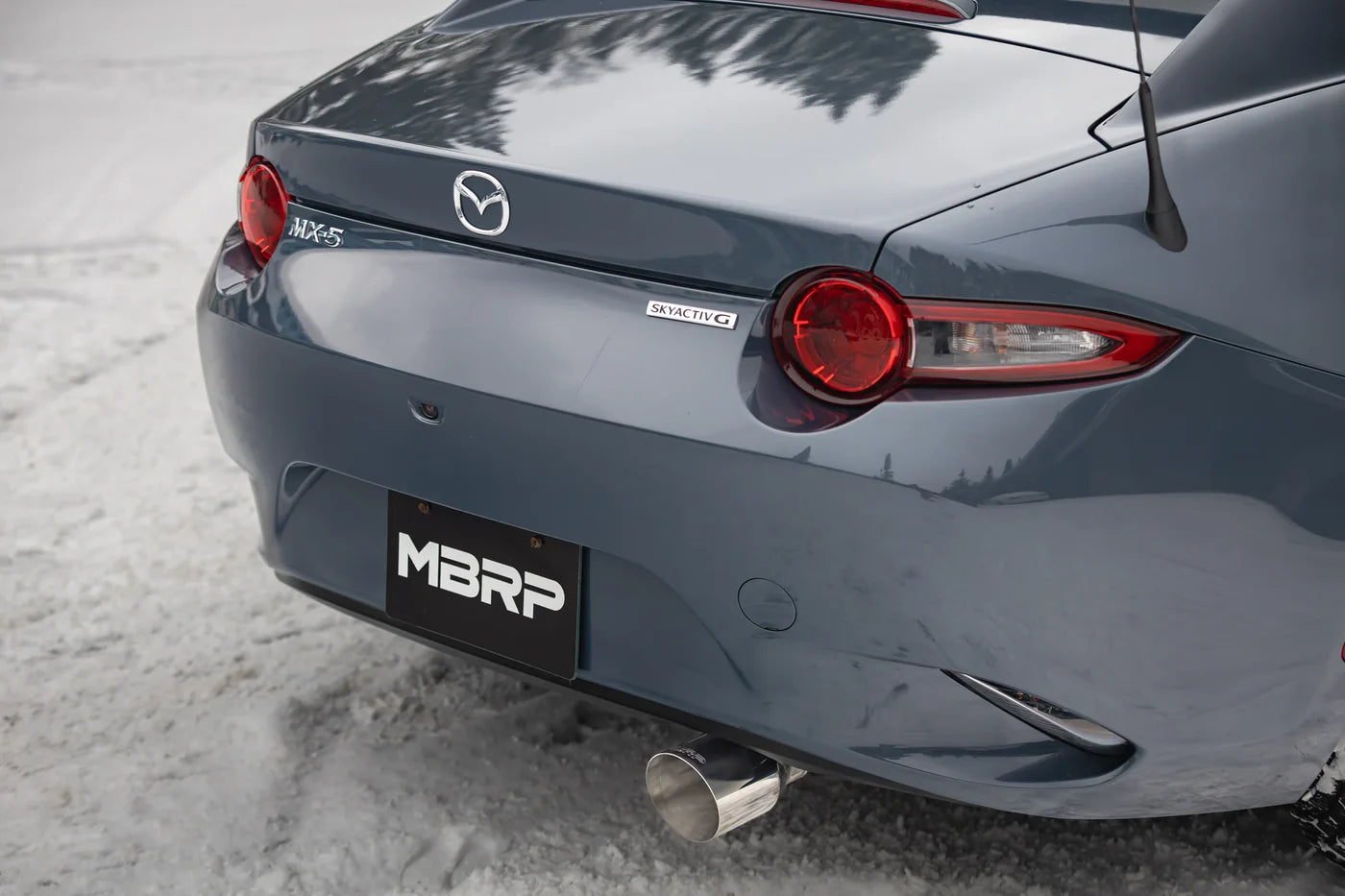 MBRP 2.5-Inch Axle-Back Exhaust | Race Profile | Single Rear Exit | Aluminized Steel with Polished Tip | Mazda MX-5 Miata 2.0L | S4452AL