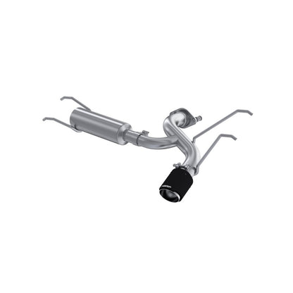 S44523CFMBRP 2.5-Inch Axle-Back Exhaust | Race Profile | Single Rear Exit | T304 Stainless Steel with Carbon Fiber Tip | Mazda MX-5 Miata 2.0L | S44523CF