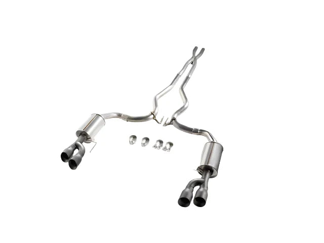 2018-2026 Roush Mustang GT Black-Tip Cat-Back Exhaust  rsh422093-BLK