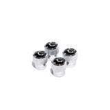 Vossen Classic V Valve Stem Cap Set - Chrome/Black