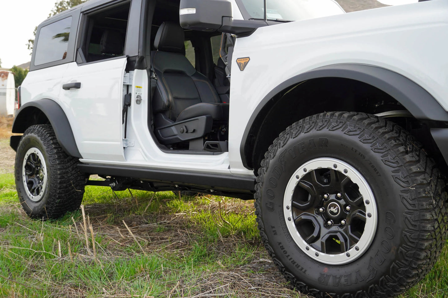 DV8 Offroad 2021+ Ford Bronco Foot Peg Pair - Black STBR-01