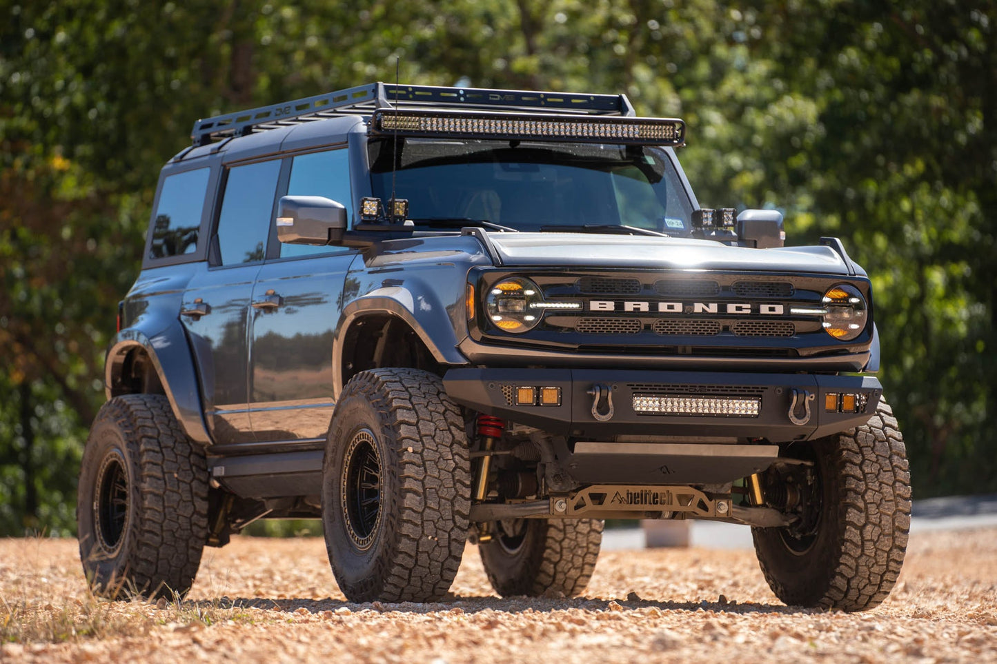 DV8 Offroad 2021+ Ford Bronco Front Bumper V2 - OE Plus Series (Works w/o ACC Relocation)