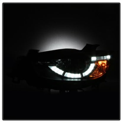 Spyder Mazda CX-5 13-15 Projector Headlights - DRL LED - Black PRO-YD-MCX513-DRL-BK SPYDER