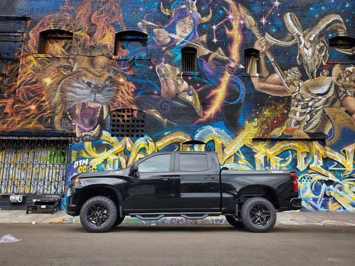 Body Armor 2019-2023 CHEVROLET SILVERADO 1500 CREW CAB/2020-2023 SILVERADO 2500/3500 CREW CAB AMBUSH SIDE STEPS Body Armor 4x4