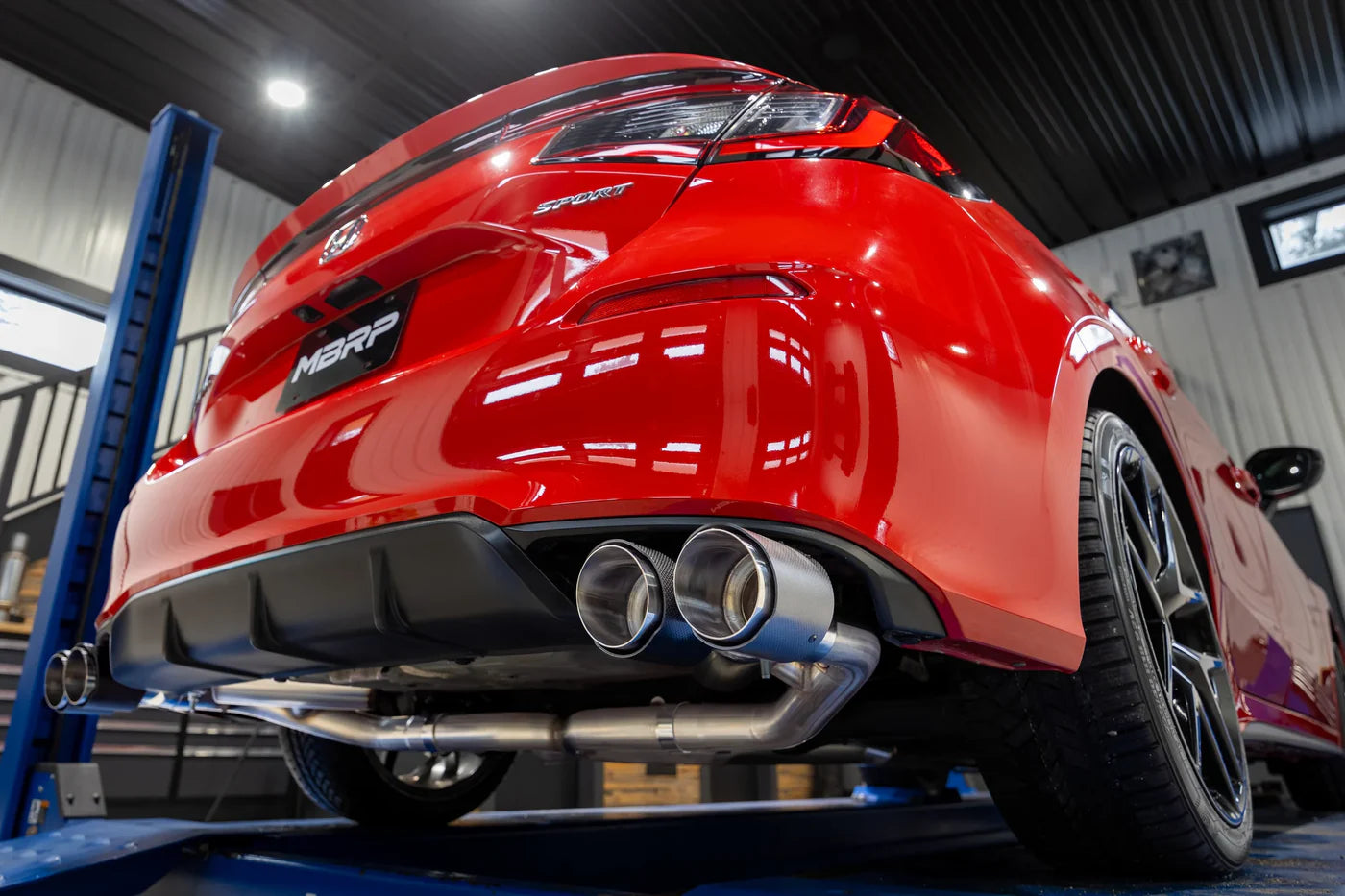 MBRP 3‑Inch Cat‑Back Exhaust | Street Profile | Dual Rear Exit | Aluminized Steel with Polished Tips | Honda Civic Sport Touring (1.5 L Turbo) | S4906AL