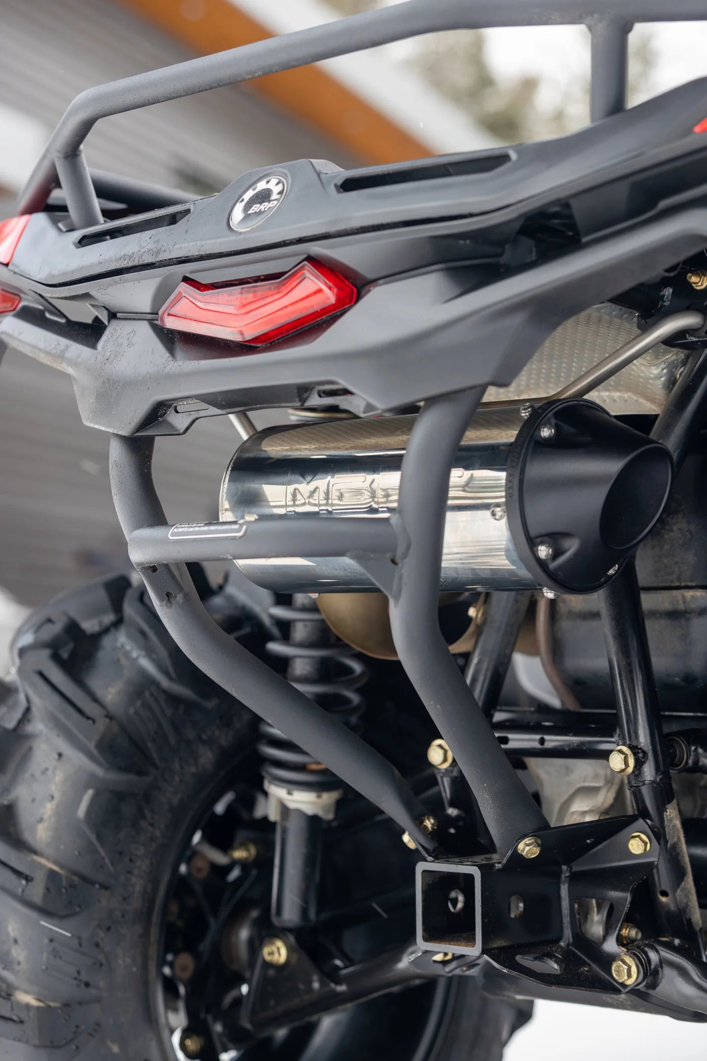 MBRP Slip-On Exhaust | Straight Core | Moderate Sound | T304 Stainless Steel | Can-Am Outlander 500/700/PRO HD | AT-9218PT