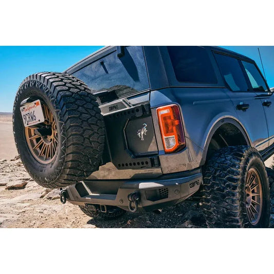 Body Armor 4x4 21-24 Ford Bronco Tire Carrier - Black