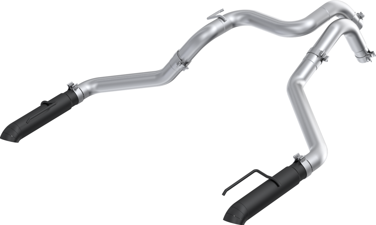 MBRP 3-Inch Axle-Back Exhaust | Street Profile | Turndown Exit | Black-Coated T304 Stainless Steel | S5270BLK