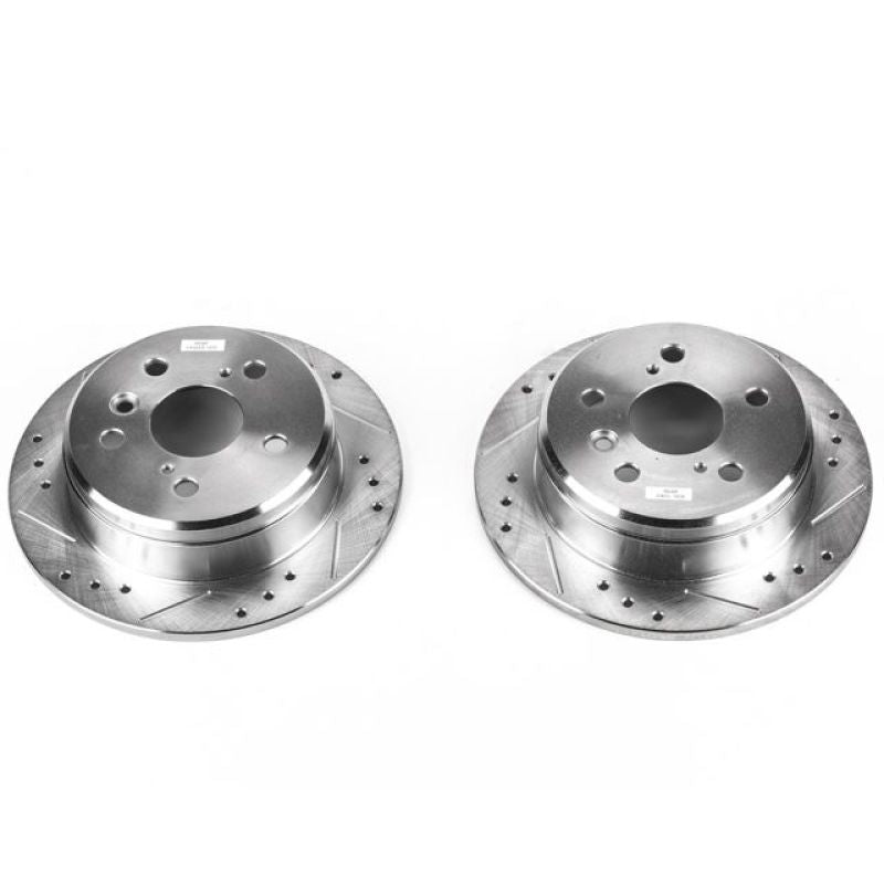 Power Stop 97-01 Lexus ES300 Rear Evolution Drilled & Slotted Rotors - Pair PowerStop