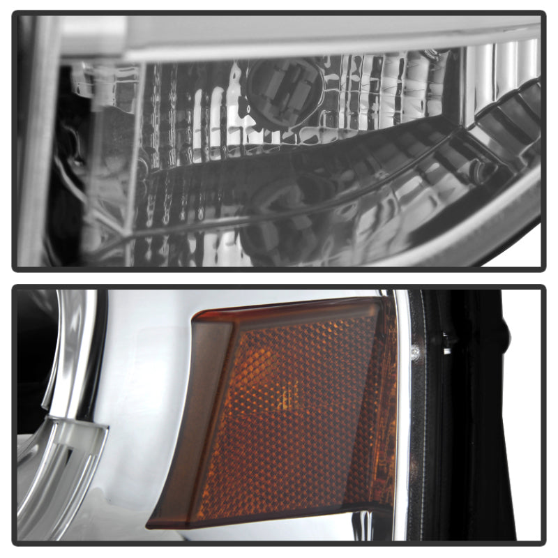 Spyder Ford Expedition 07-13 Projector Headlights Light Tube DRL Chrm PRO-YD-FE07-LTDRL-C SPYDER