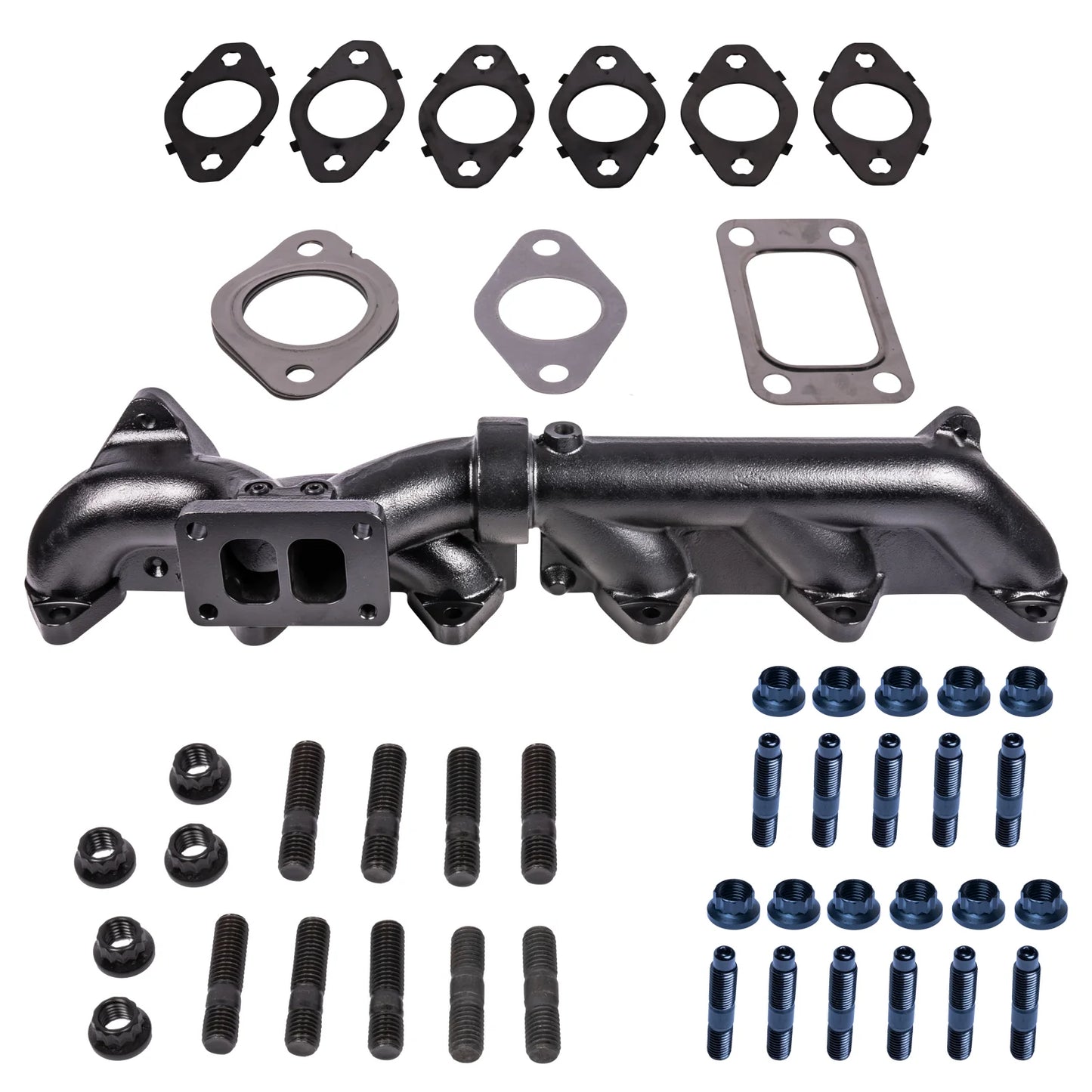 ATS Diesel 07-18 Dodge Cummins 6.7L Pulse Flow Exhaust Manifold Kit w/ Gaskets & Hardware 2049502326