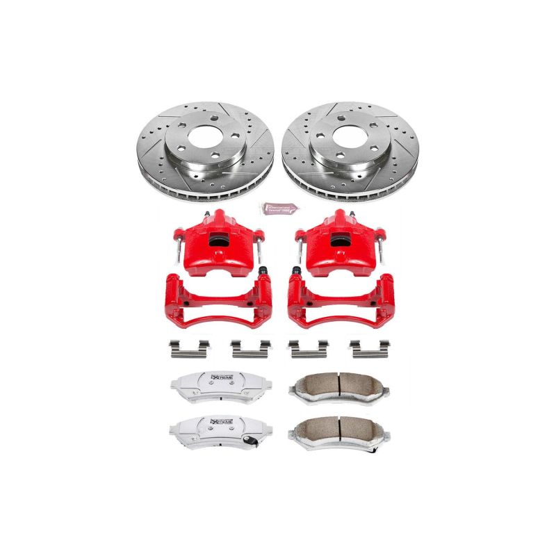 Power Stop 97-05 Buick Century Front Z26 Street Warrior Brake Kit w/Calipers PowerStop