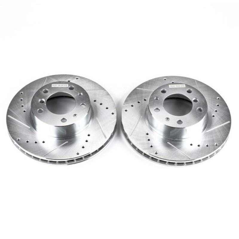 Power Stop 94-95 BMW 540i Front Evolution Drilled & Slotted Rotors - Pair PowerStop