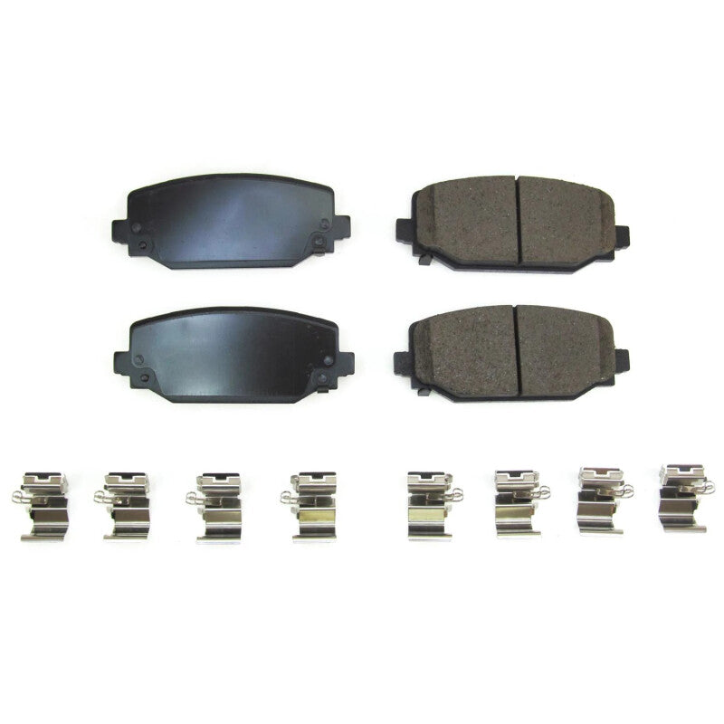 Power Stop 2022 Jeep Grand Cherokee Rear Z17 Evo Ceramic Brake Pads w/Hardware PowerStop