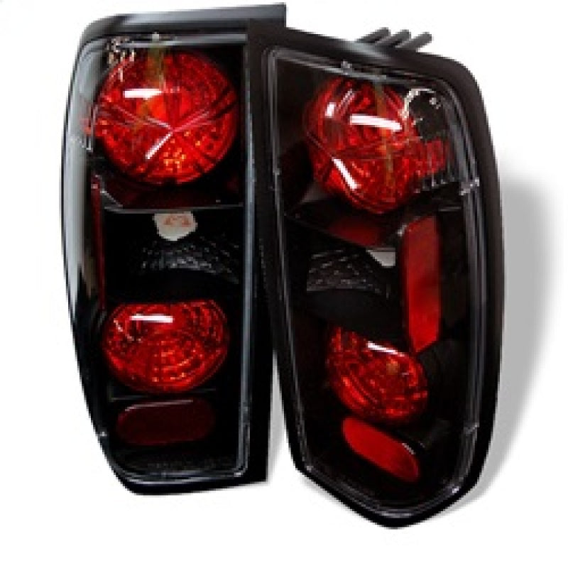 Spyder Nissan Frontier 98-00 Euro Style Tail Lights Black ALT-YD-NF98-BK SPYDER