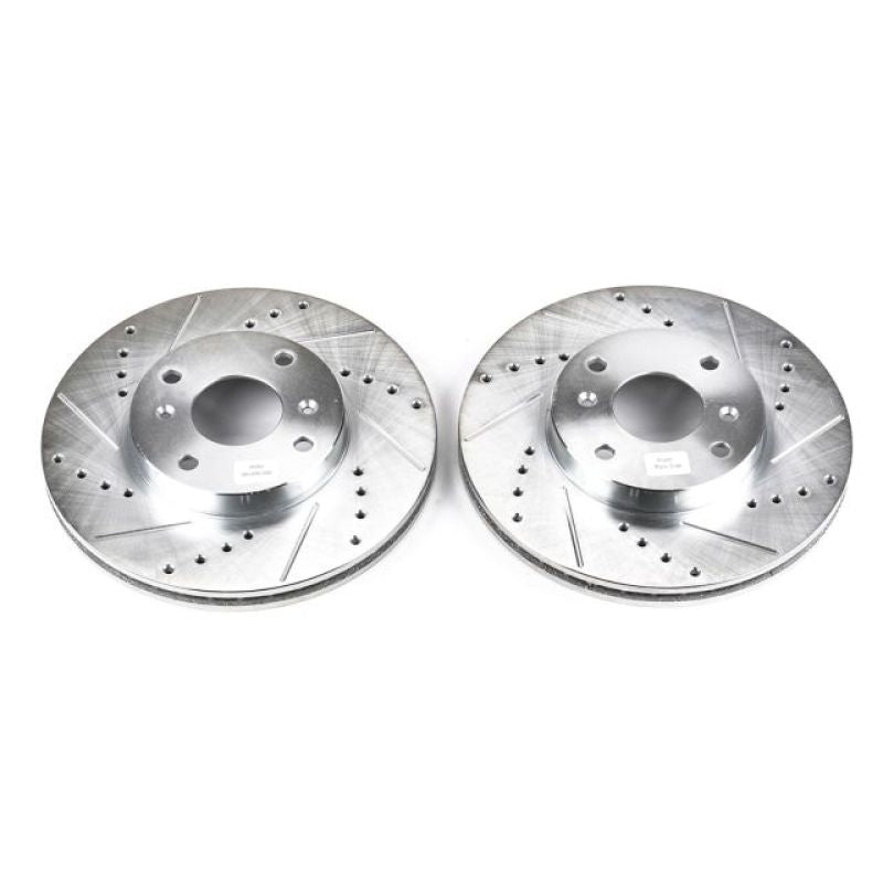 Power Stop 98-99 Acura CL Front Evolution Drilled & Slotted Rotors - Pair PowerStop