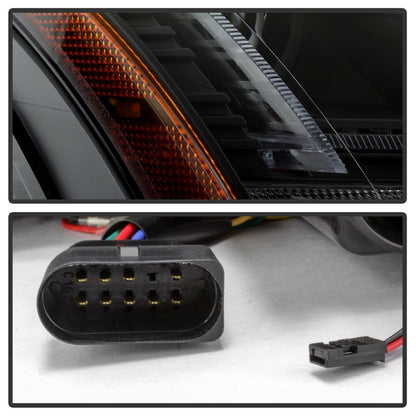Spyder 08-15 Audi TT Halogen Projector Headlights w/Seq Turn Signal - Black (PRO-YD-ATT08-BK) SPYDER