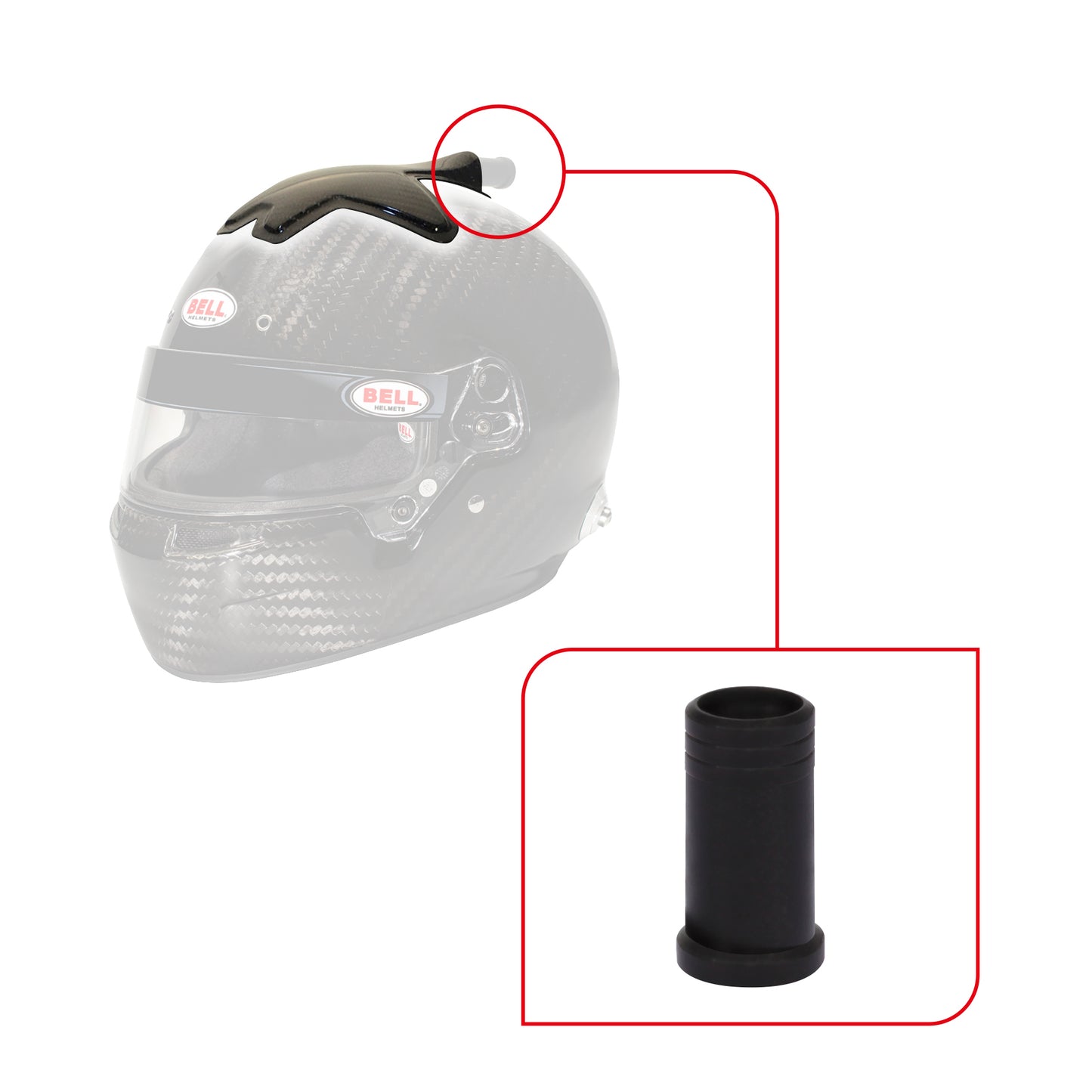 Bell HP5 Side Air Kit QL Carbon 2070072
